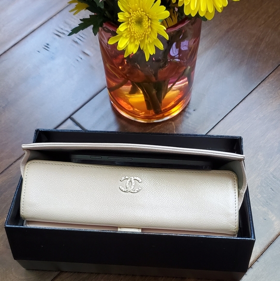 🚫SOLD🚫 Chanel Pink Tri-Fold Caviar Wallet/Clutch - Picture 8 of 8